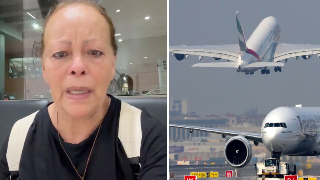 Mujer abandona a su mamá en el aeropuerto por irse con sus amigas 