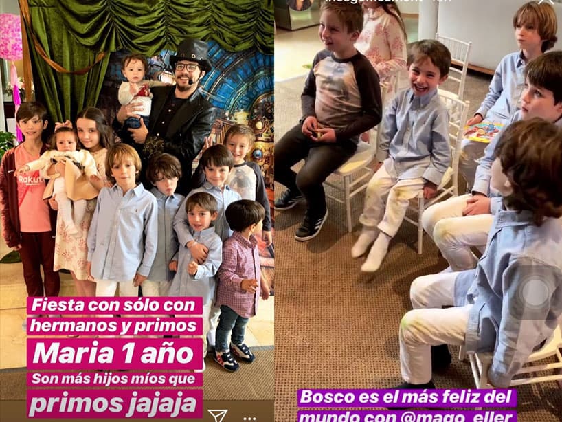Inés decidió realizar este festejo sólo para sus hijos y primos, contando con un espectáculo de magia que disfrutó mucho el pequeño Bosco.
