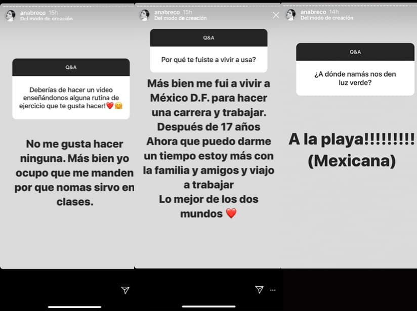Ana Brenda responde preguntas de sus fans en Instagram