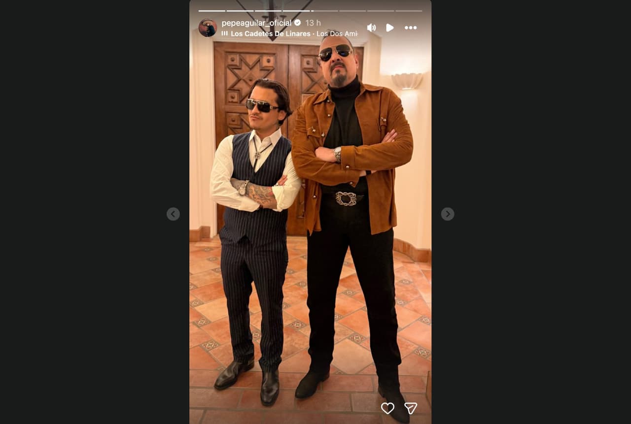 Christian Nodal y Pepe Aguilar.