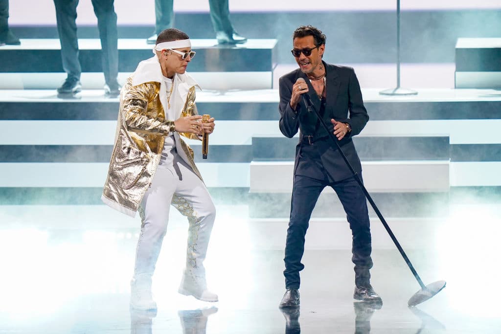 Daddy Yankee y Marc Anthony en Premio Lo Nuestro 2021