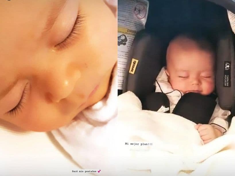 Claudia Álvarez presume que su hija Kira heredó sus pestañas.