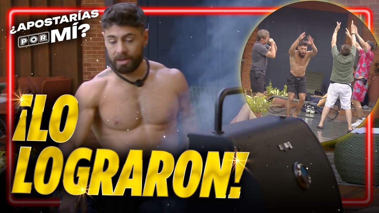 Los hombres de la Villa logran encender el asador para las carnes asadas