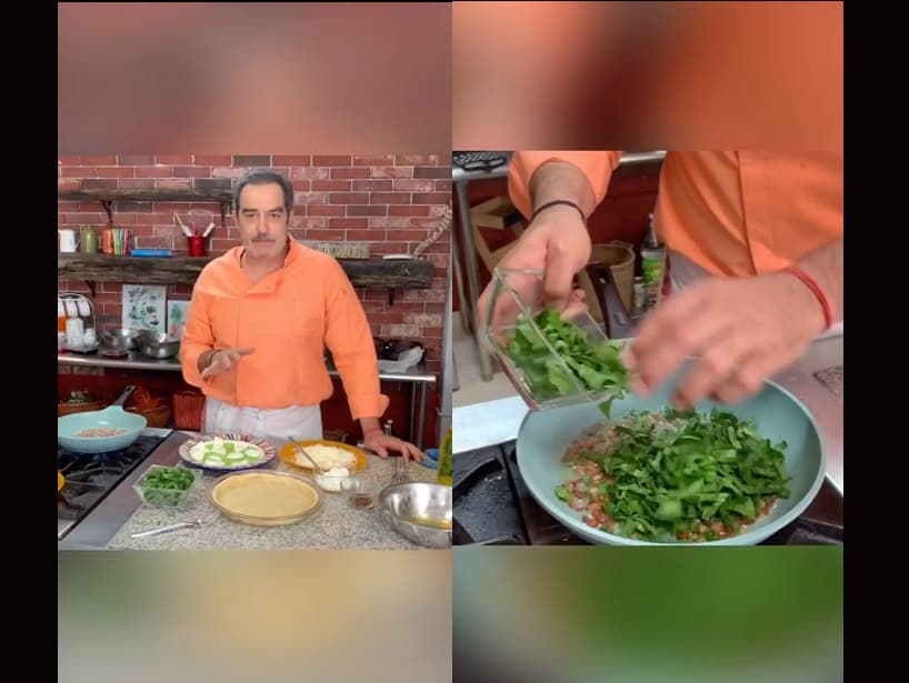 Omar Fierro, quien en el pasado ya había mostrado en sus redes sociales su pasión por la cocina, ha acudido en varias ocasiones al programa Hoy a mostrar algunas de sus recetas, además de que ha compartido otras en varios clips de su cuenta de Instagram.