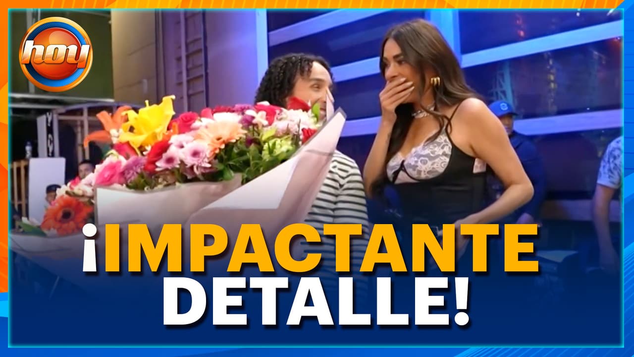 Galilea es SORPRENDIDA con impresionante ramo buchón por su cumpleaños