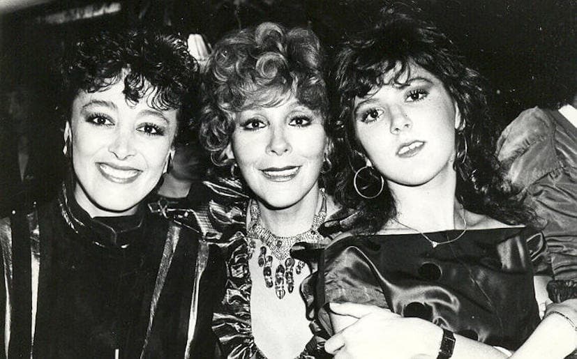 Silvia Pinal con sus dos hijas: Sylvia Pasquel y Viridiana Alatriste