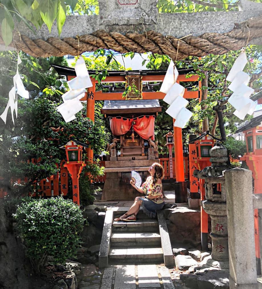 Andrea disfruta de sus vacaciones en Japón