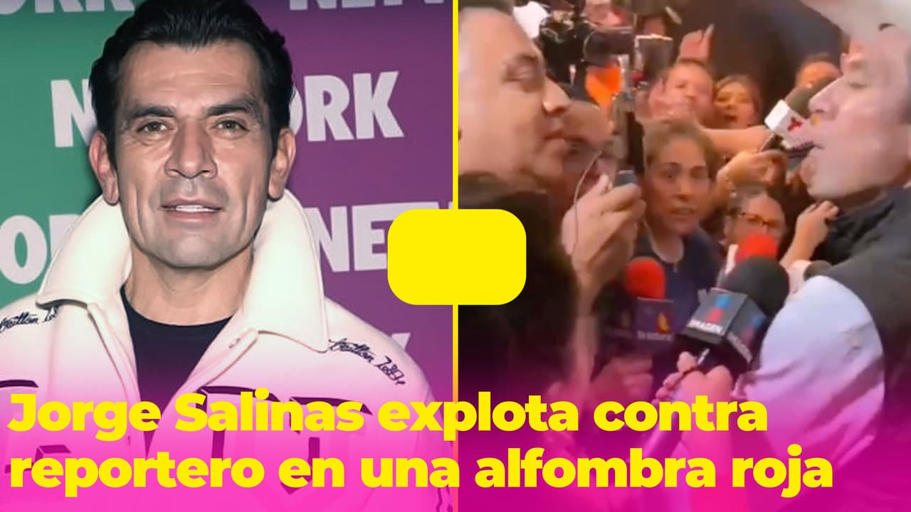 Jorge Salinas explota contra reportero en una alfombra roja y arma pelea: "¡No me vuelvas a tocar!"