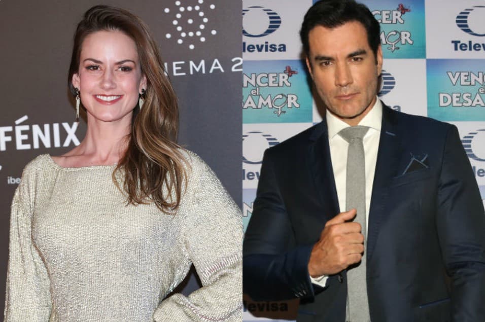 Altair Jarabo y David Zepeda se reencuentran en el set de la telenovela 'Vencer el Desamor'