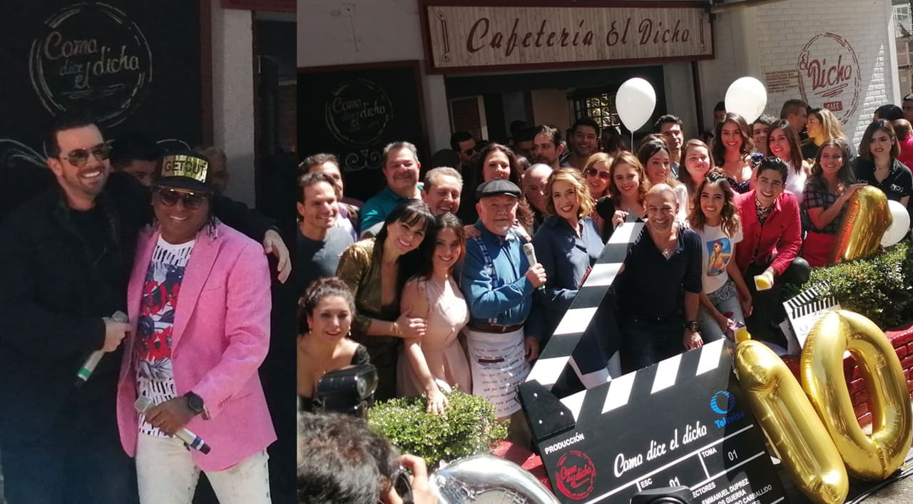 Merenglass y Mane de la Parra encienden la fiesta por 10 años y mil capítulos de 'El Dicho'