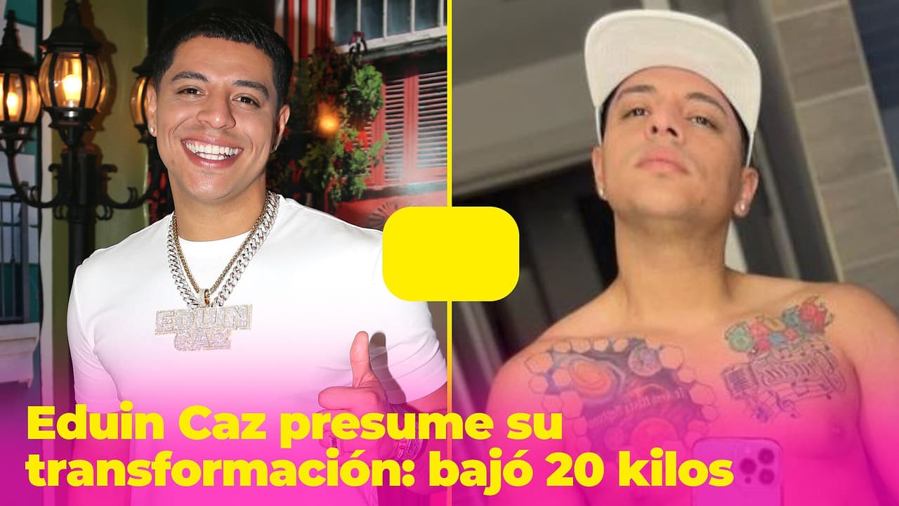 Eduin Caz muestra la transformación de su cuerpo tras bajar más de 40 libras en dos meses