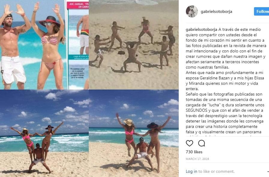 Gabriel Soto publicó en Instagram su postura frente al escándalo que provocó la revista