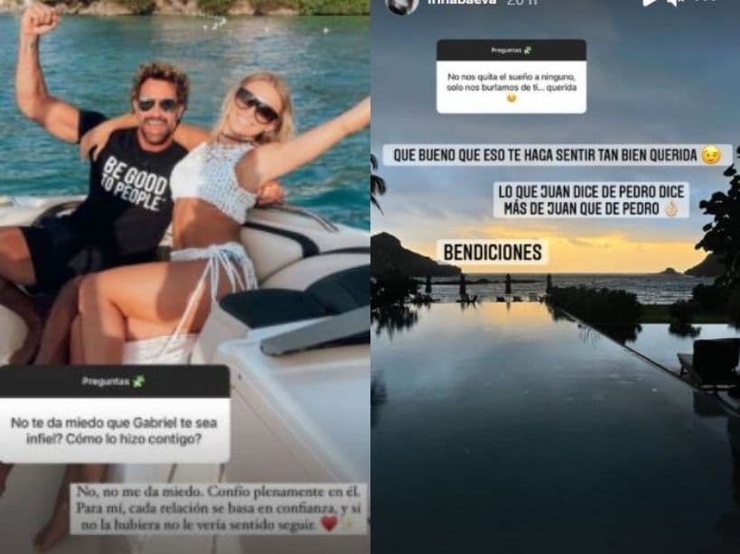 Las contundentes respuesta de Irina Baeva a su relación con Gabriel Soto.