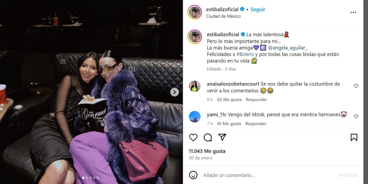 Ángela Aguilar y Estibaliz