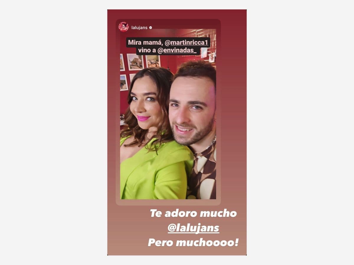 Daniela Luján y Martín Ricca siguen siendo grandes amigos.