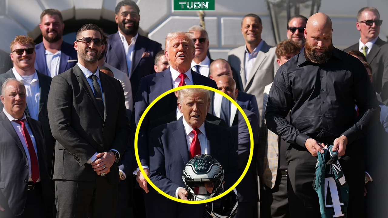 Trump recibe en la Casa Blanca a los Eagles sin varias de sus estrellas