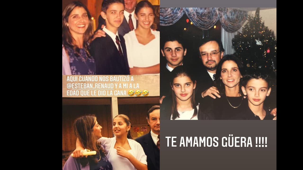 Michelle Renaud acompañó las fotos con emotivos mensajes para su mamá