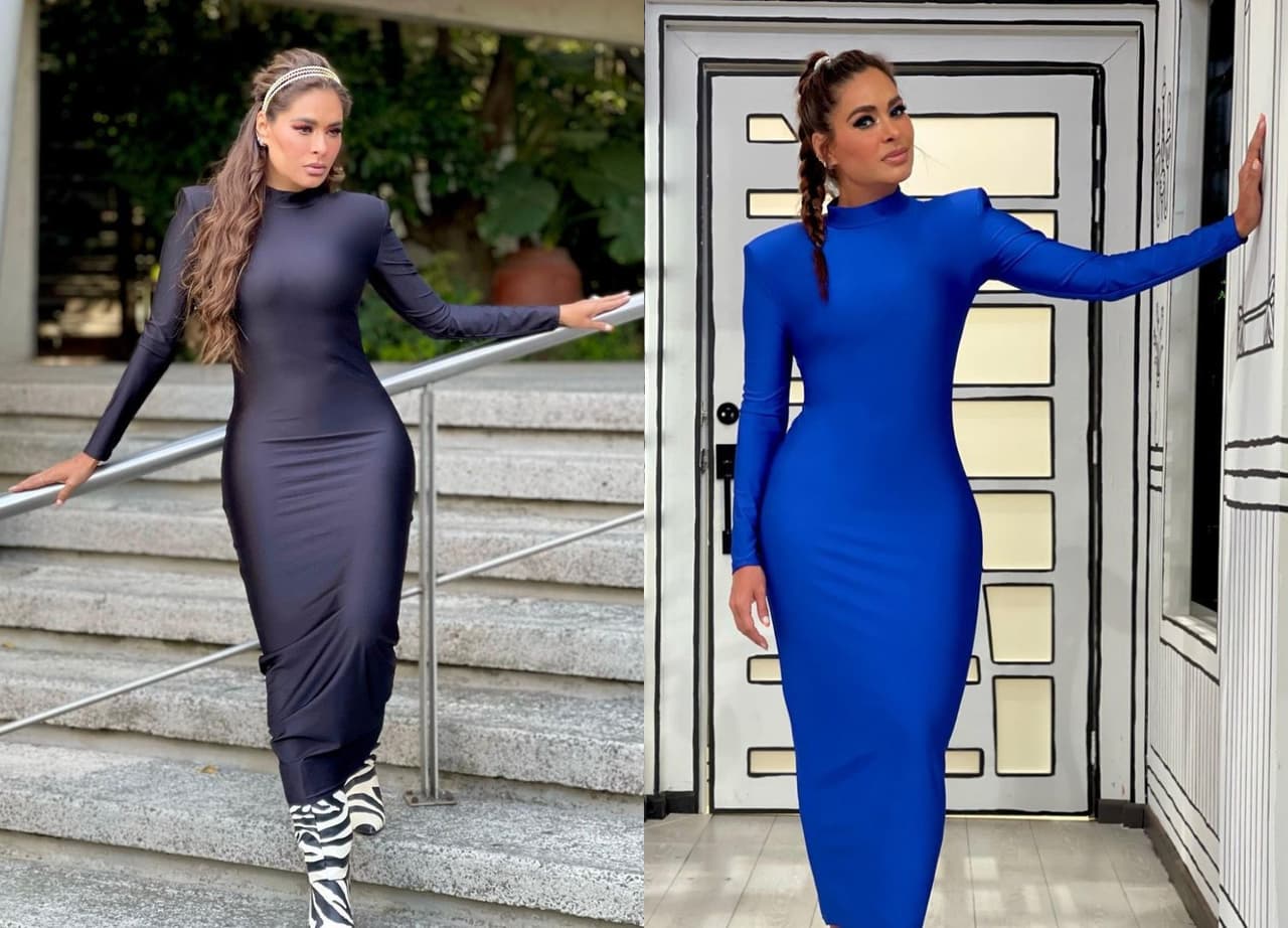 Galilea Montijo y los vestidos de tubo que están en tendencia para este 2023.