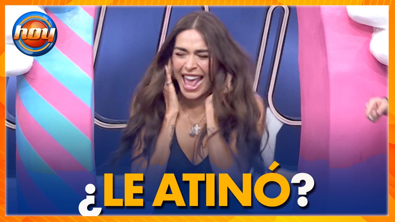 Galilea Montijo sale bien librada en el juego con un solo intento