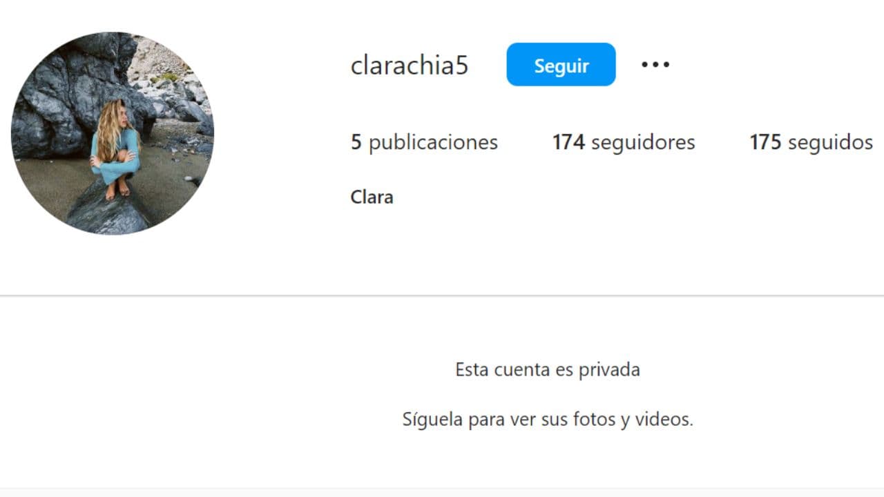 Perfil de Instagram de Clara Chía, novia de Piqué