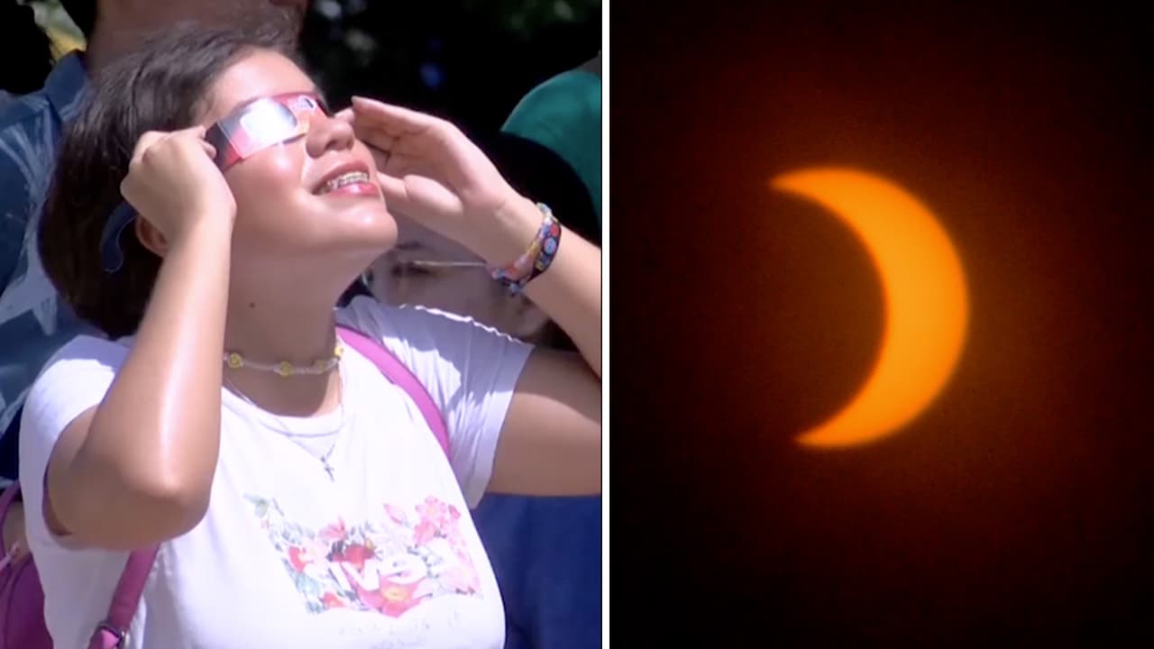 “El día se hizo noche”: Así se vio el impactante eclipse solar total del 8 de abril 