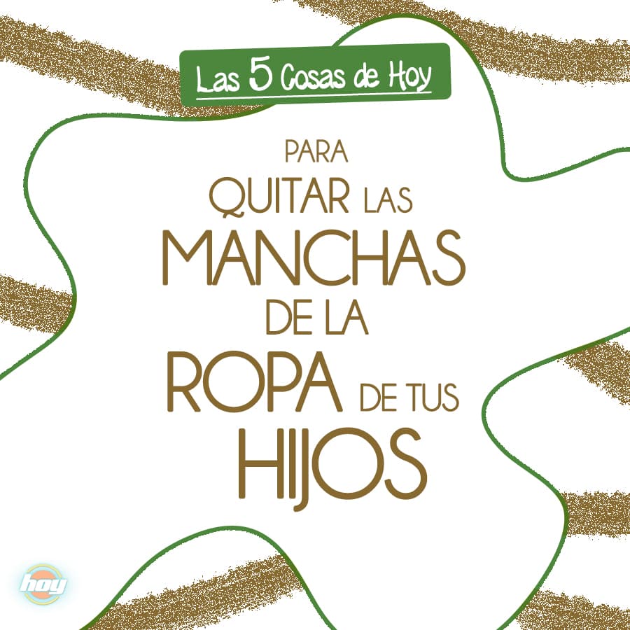 Checa cómo eliminar las manchas de la ropa de tus hijos