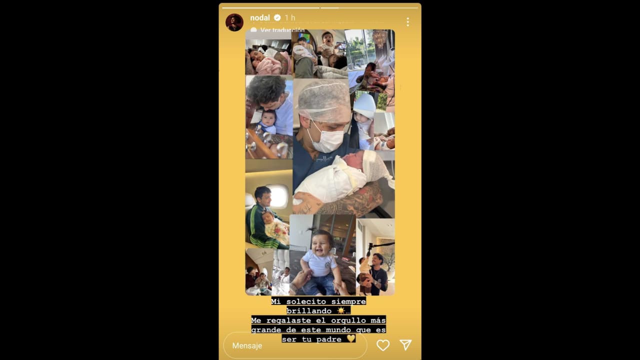 Nodal publica fotos con su hija Inti
