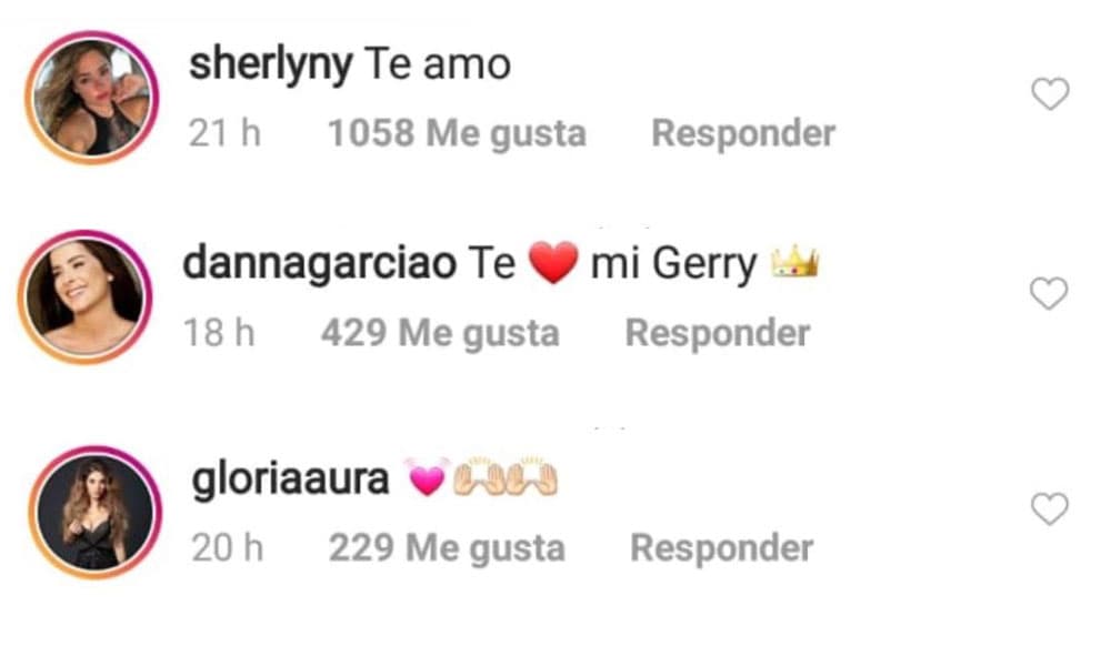 Famosas apoyan a Geraldine Bazán