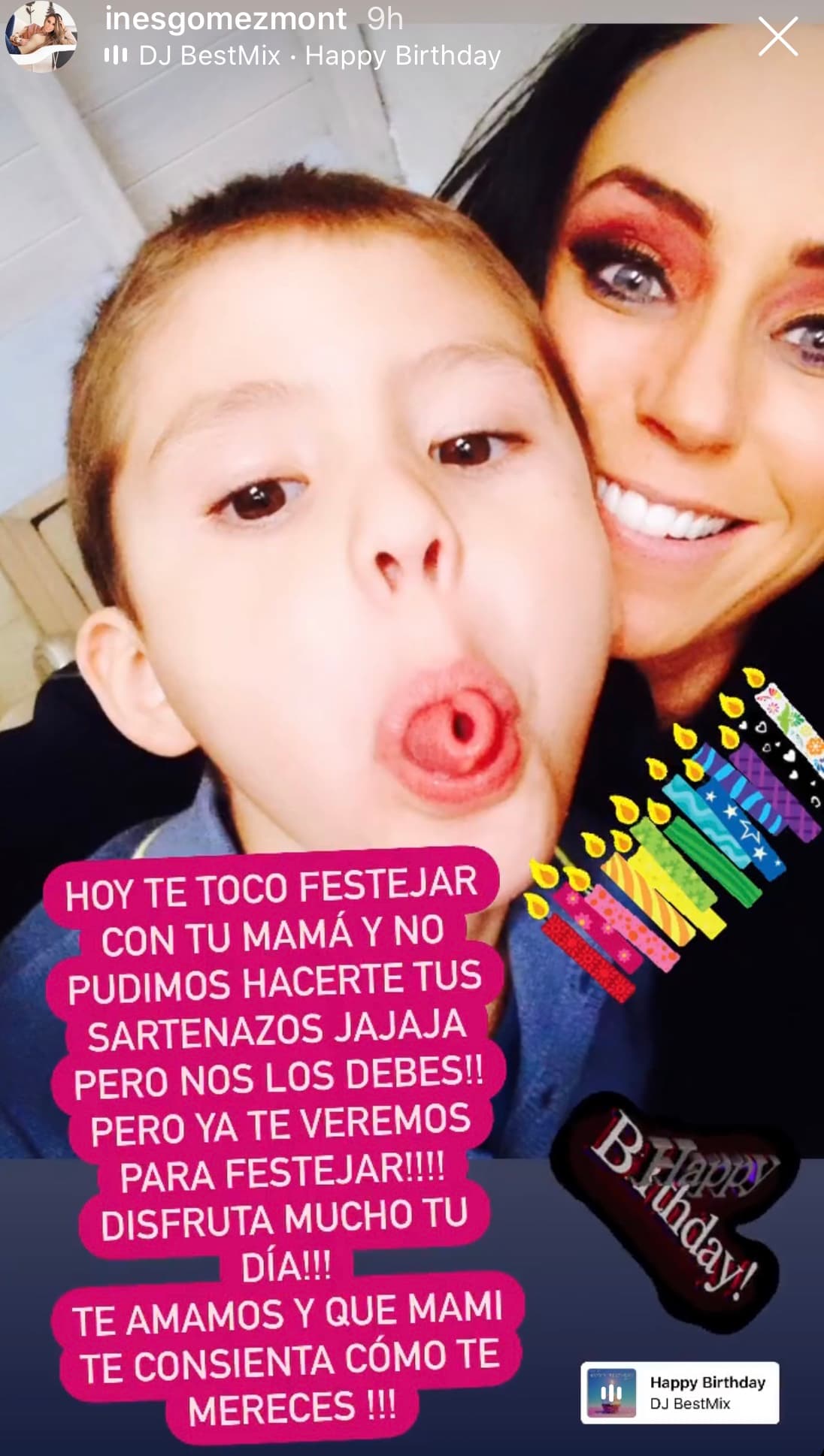 Finalmente, la conductora le deseo un feliz cumpleaños al pequeño que sería celebrado por su mamá. No sin antes enfatizar el gran amor que siente por él.