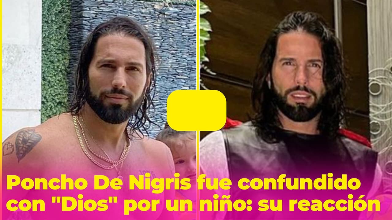 Poncho De Nigris fue confundido con "Dios" por un niño y su reacción se hizo viral