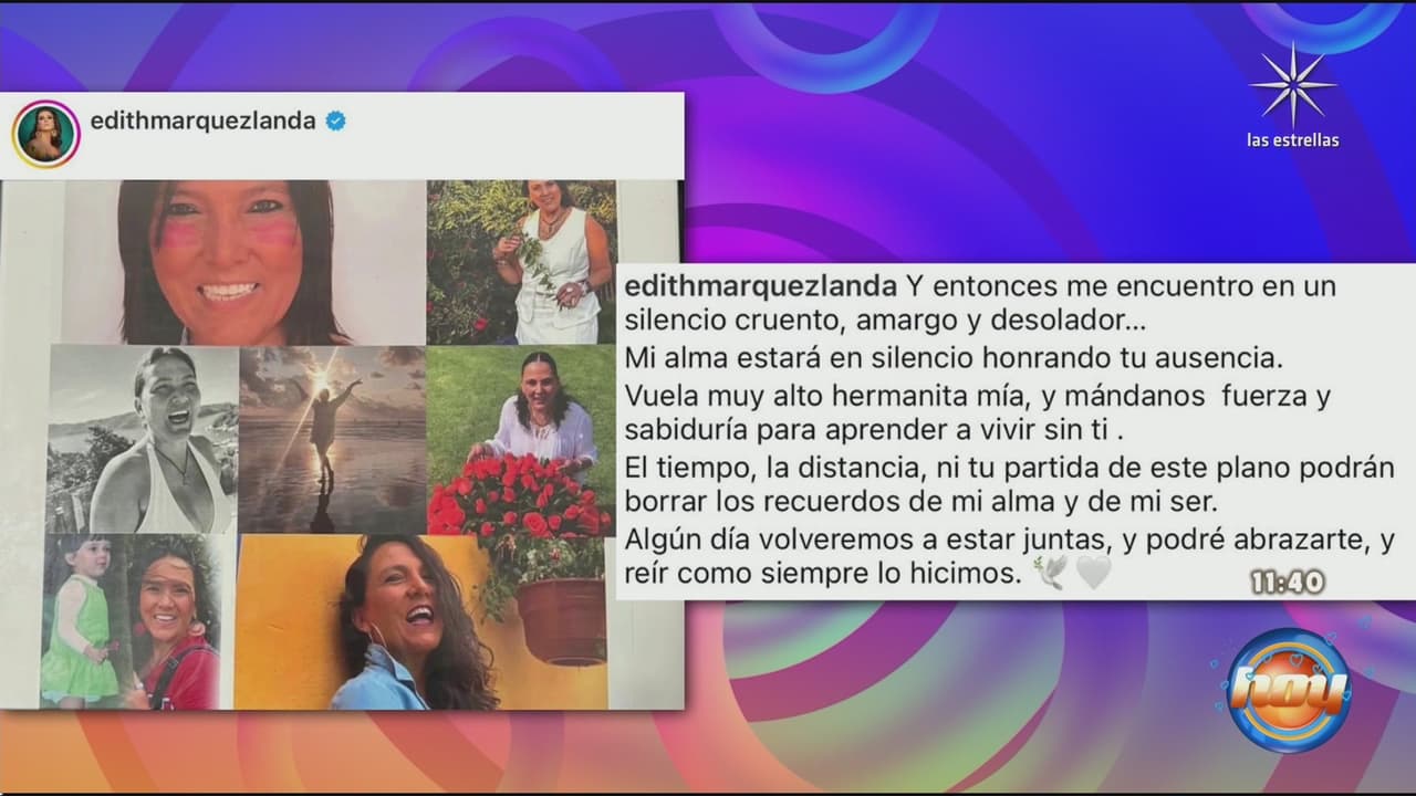 Andrea Legarreta anuncia, conmovida, repentina muerte en Hoy: en vivo, da el pésame