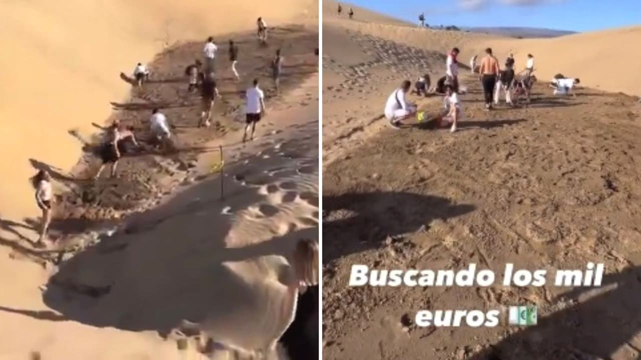 Influencer esconde mil euros en reserva natural
