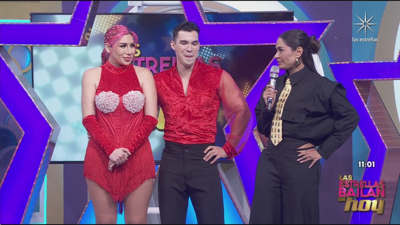 Integrantes de Las Estrellas Bailan en Hoy se besan en pleno programa; Galilea Montijo reacciona: “Me quedo callada” 