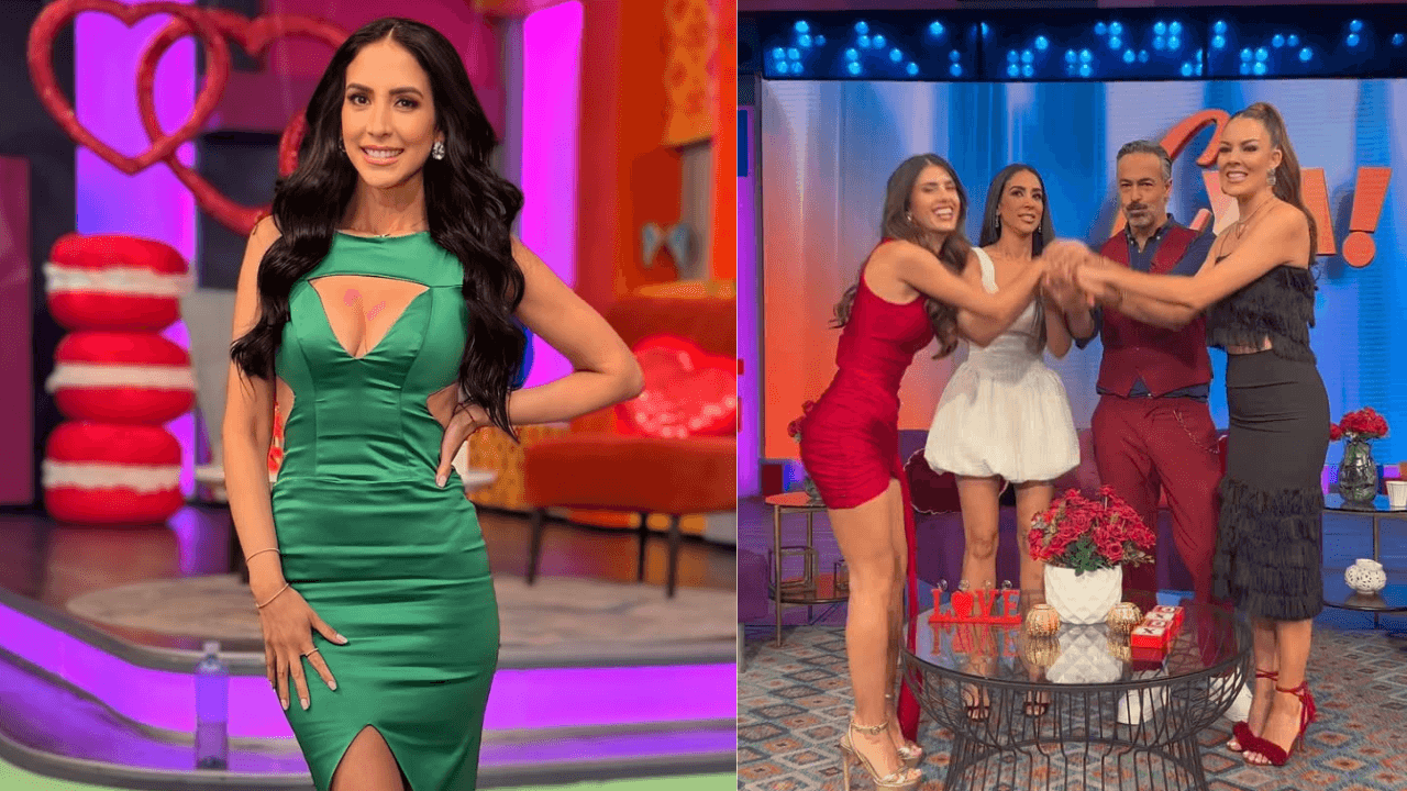 Cynthia Urías se queda casi sin vestido en Cuéntamelo Ya!: esto le pasó en pleno programa (VIDEO) 