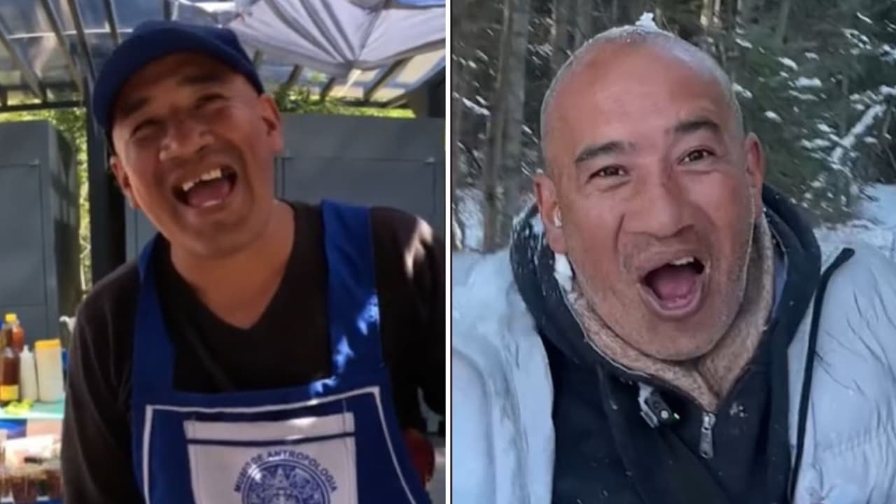 Tiktoker lleva a vendedor ambulante al Polo norte.