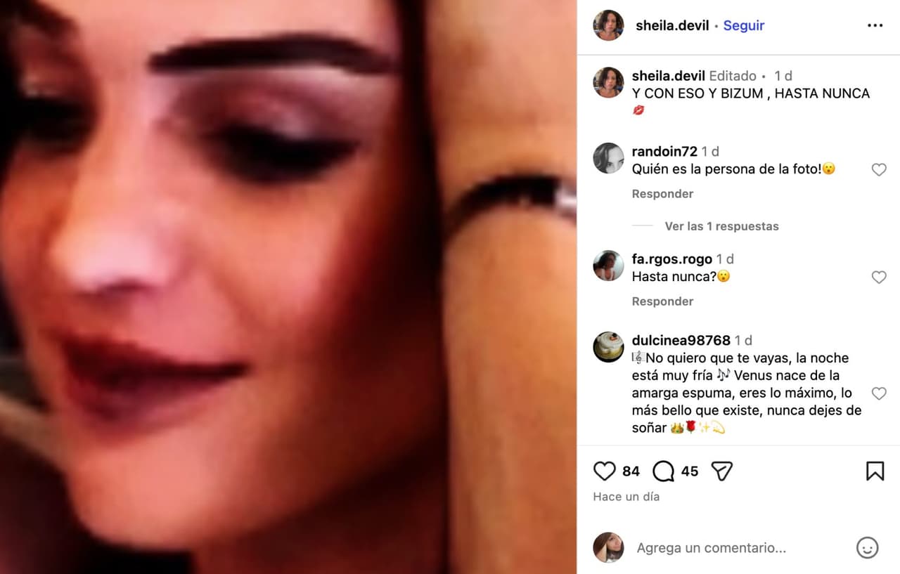 Sheila Devil, hija de Camilo Sesto.