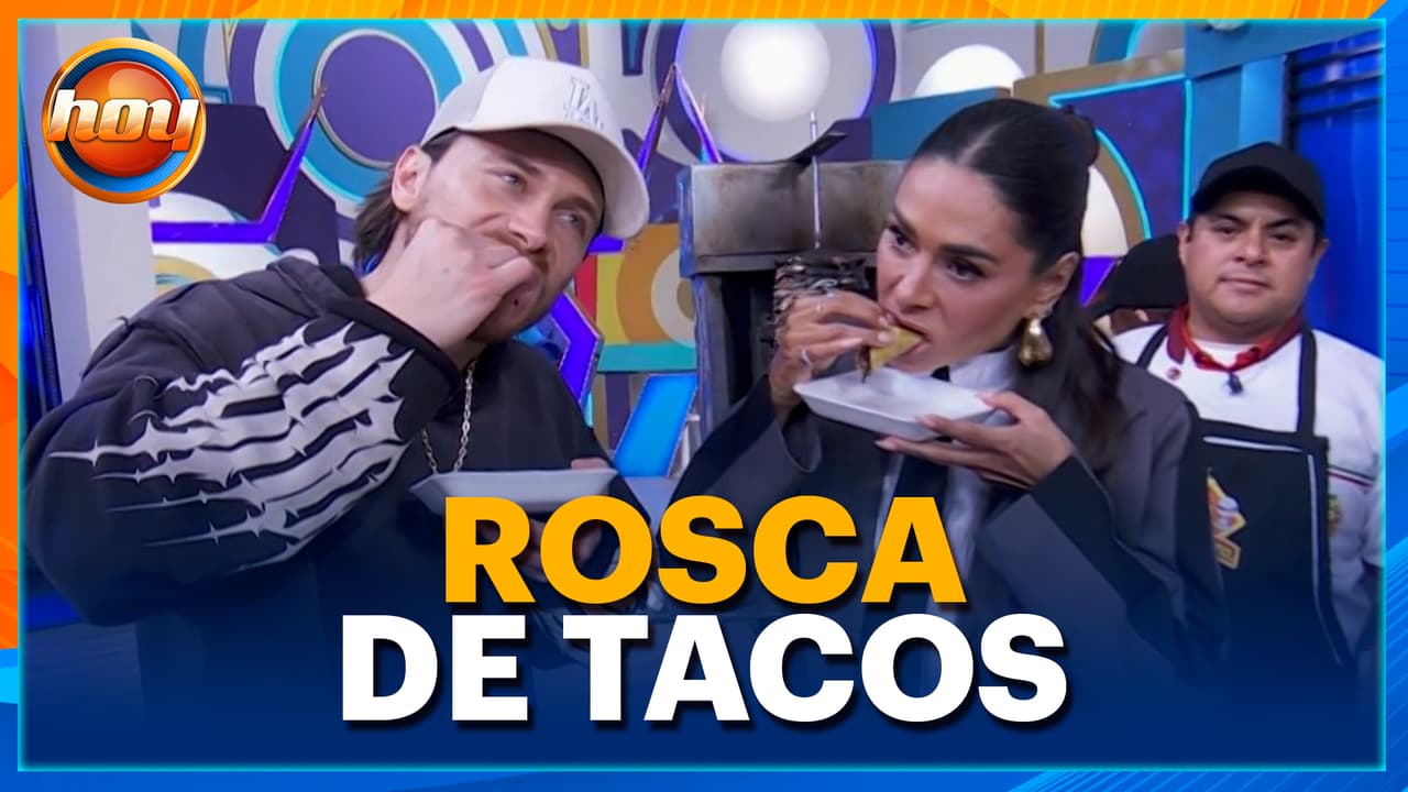 Aldo, Gali y Abelito DISFRUTAN de las roscas de reyes de tacos al pastor