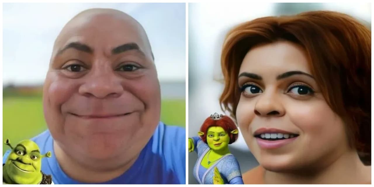 Así lucirían Shrek y Fiona en la vida real.
