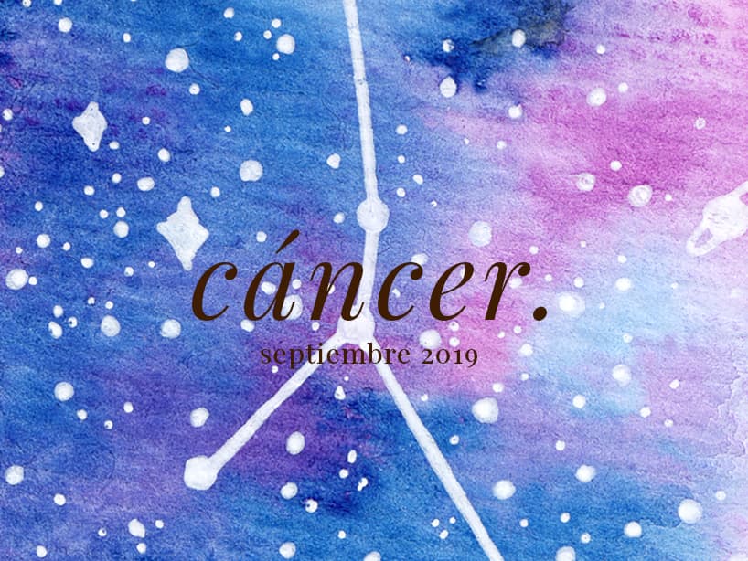 Horóscopo Cáncer: ¿cómo será septiembre para ti?
