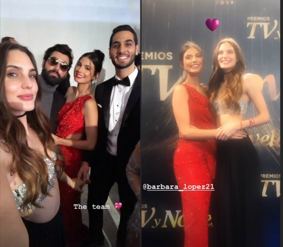 Bárbara López y Macarena Achaga posaron en Premios TVyNovelas