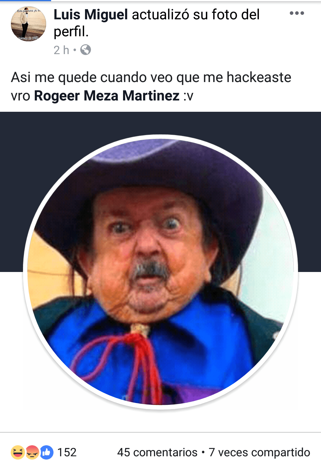 Hackearon cuenta de Facebook de Luis Miguel