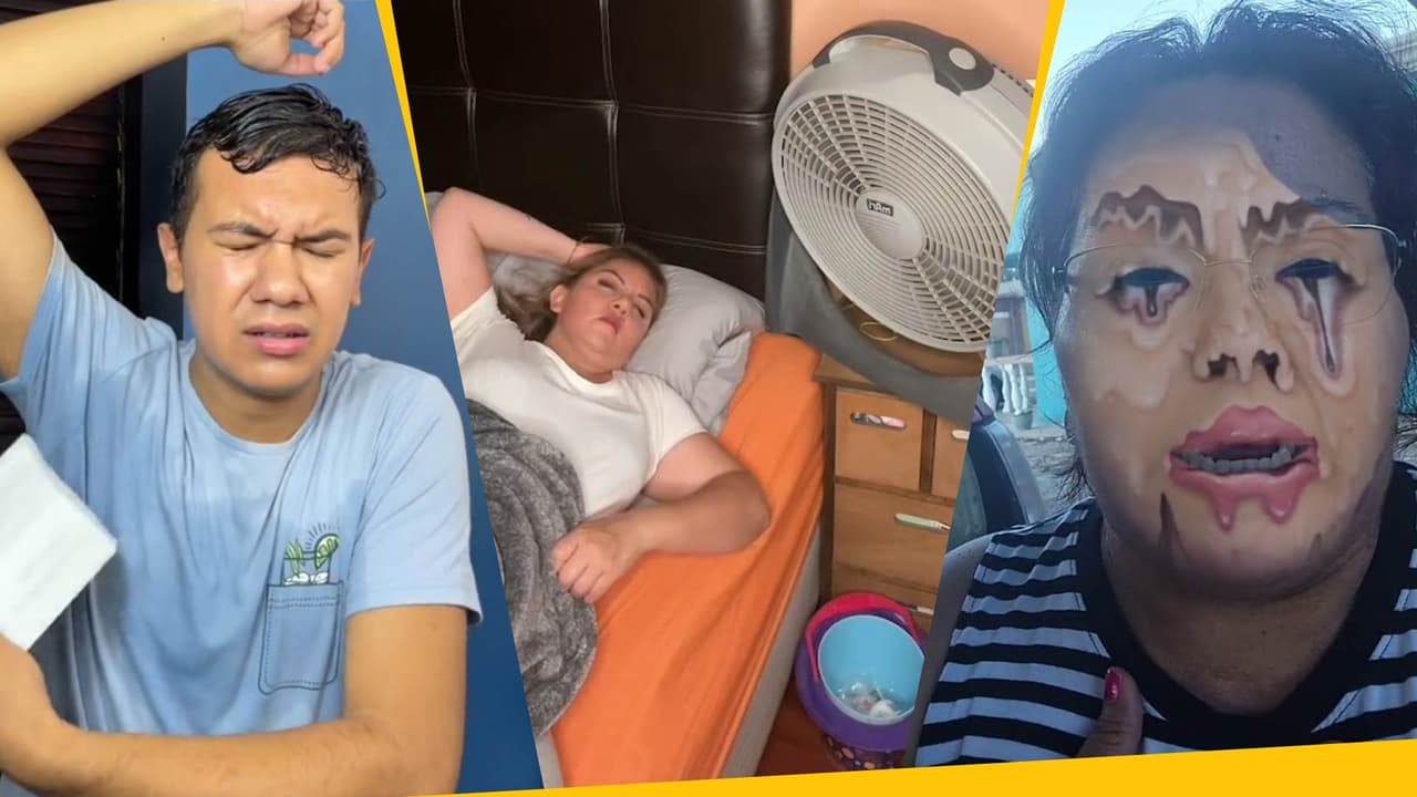 No soportan el calor y se quejan en Internet: se derriten los semáforos y pueden cocinar en la calle