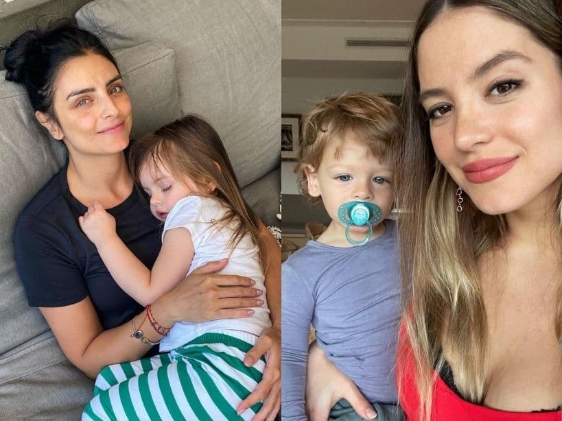 Hijos de Aislinn Derbez y Chicharito Hernández se conocen; la actriz y Sarah Kohan se van de paseo