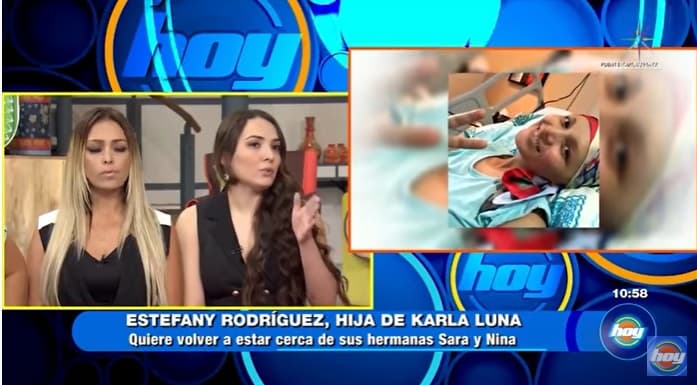 “Teníamos entendido que teníamos que hacer un convenio para que los dos estuviéramos tranquilos porque si él se las llevaba de la casa no era seguro que las volviéramos a ver”, expresó Stephanie Luna en el programa Hoy.