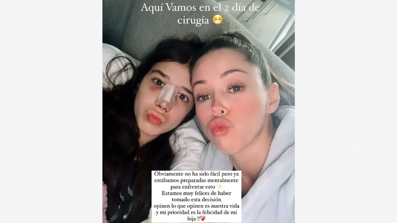 Yina Rose y su hija Celeste.