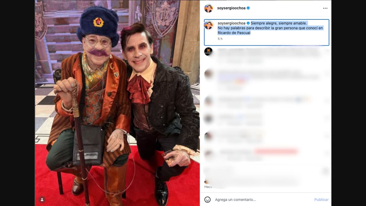 Sergio Ochoa se despide de Ricardo de Pascual