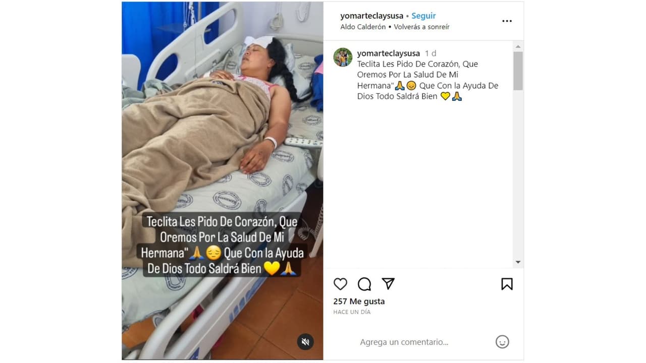 Argebis, hermana de Yerly ‘Susa’ Lozada, fue hospitalizada.