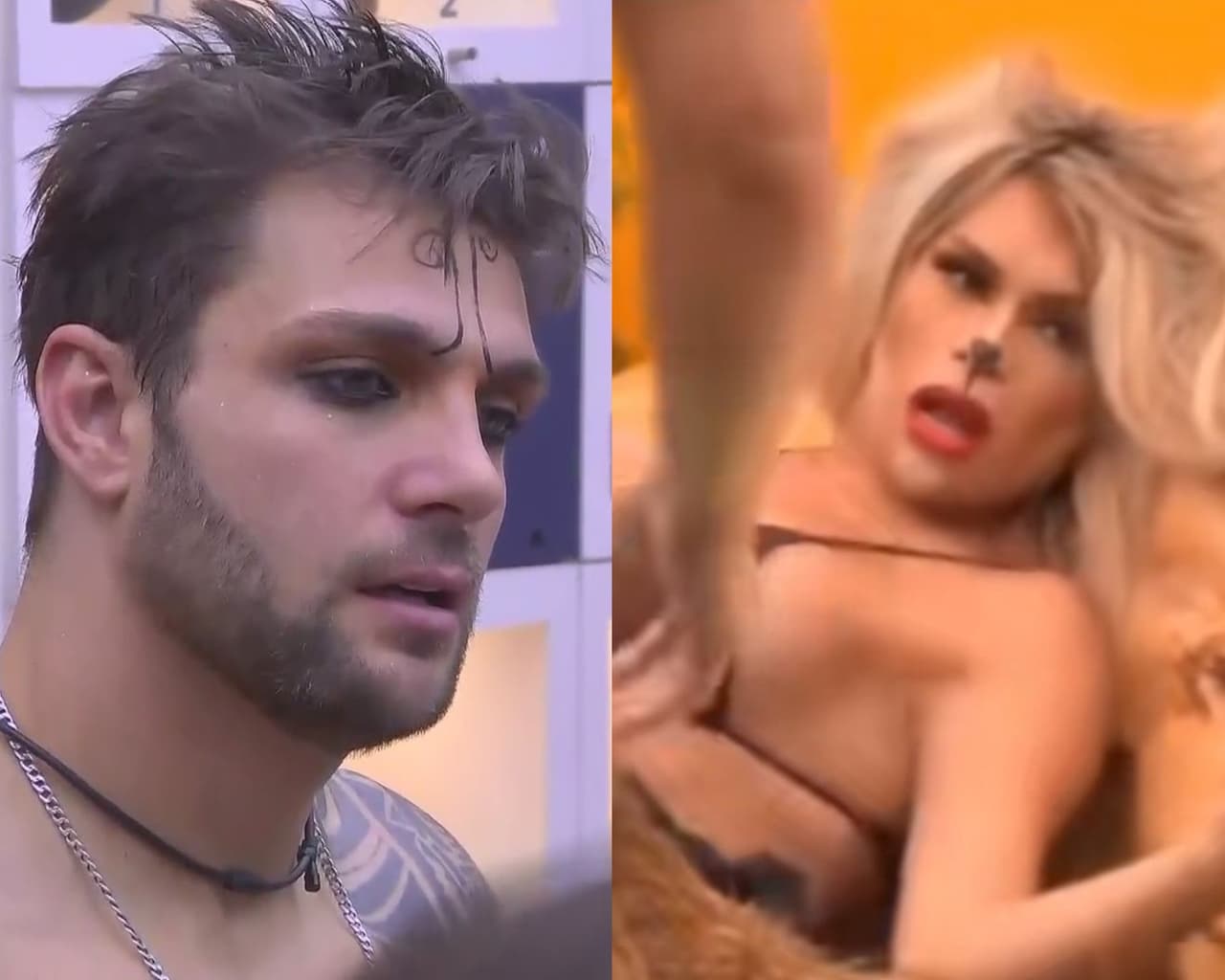 Wendy se transforma en una leona y Nicola se la come con la mirada