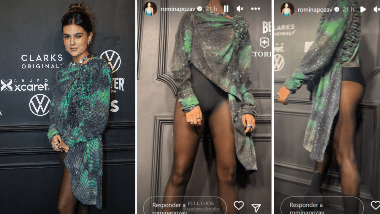 Romina Poza se ha unido a la tendencia de moda 'no-pants'