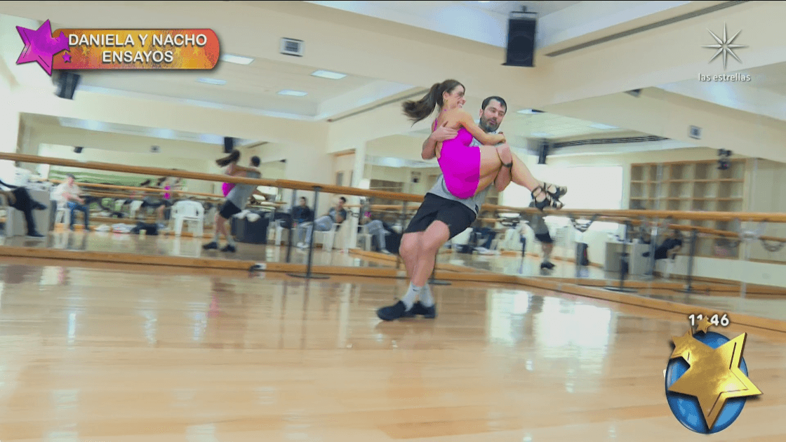 Nacho Casano y Dani Fainus en los ensayos de Las Estrellas bailan en Hoy